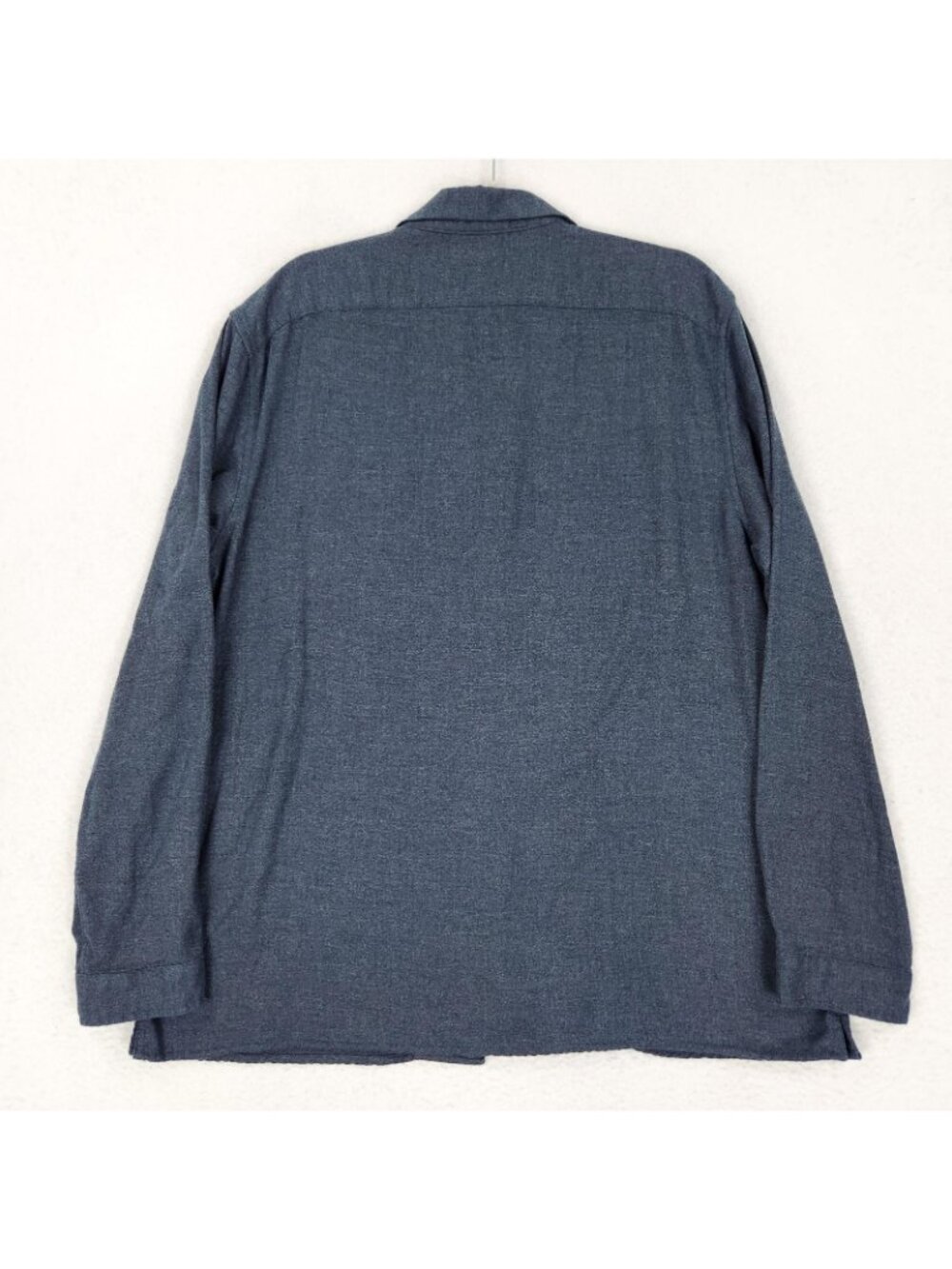Banana Republic Shirt Mens XL Blue Flannel Button Front Long Sleeve Pockets - Picture 8 of 10